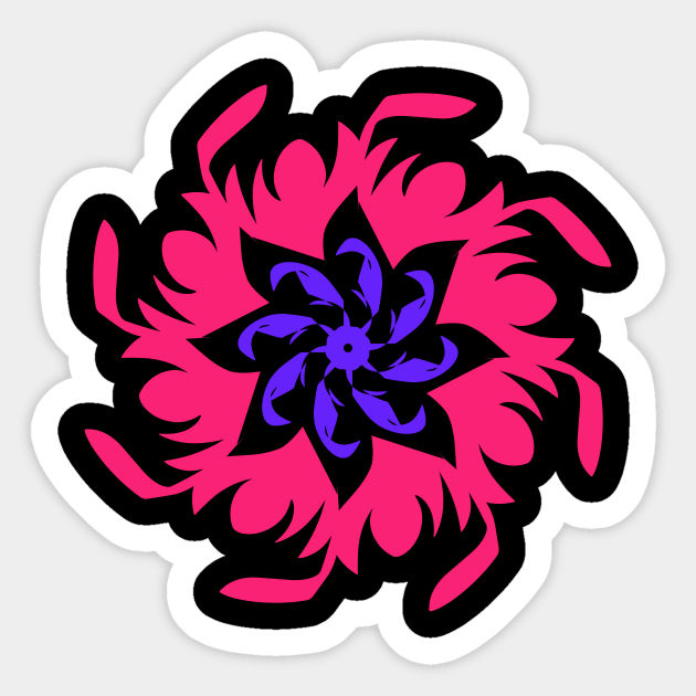 Mandala flowers abstract Sticker by Fadmel